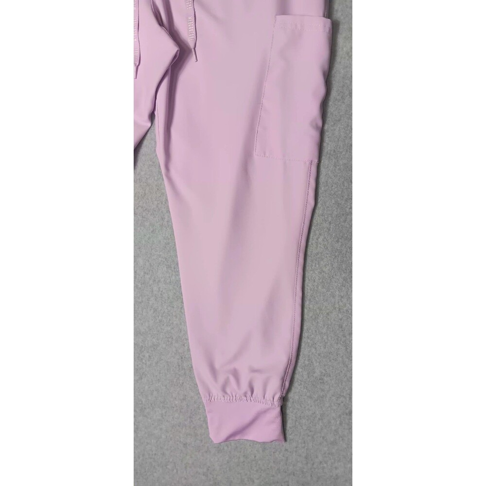 Med Couture Insight Jogger Scrub Pants Womens Size LP Lilac Purple Uniform Nurse - Picture 5 of 11